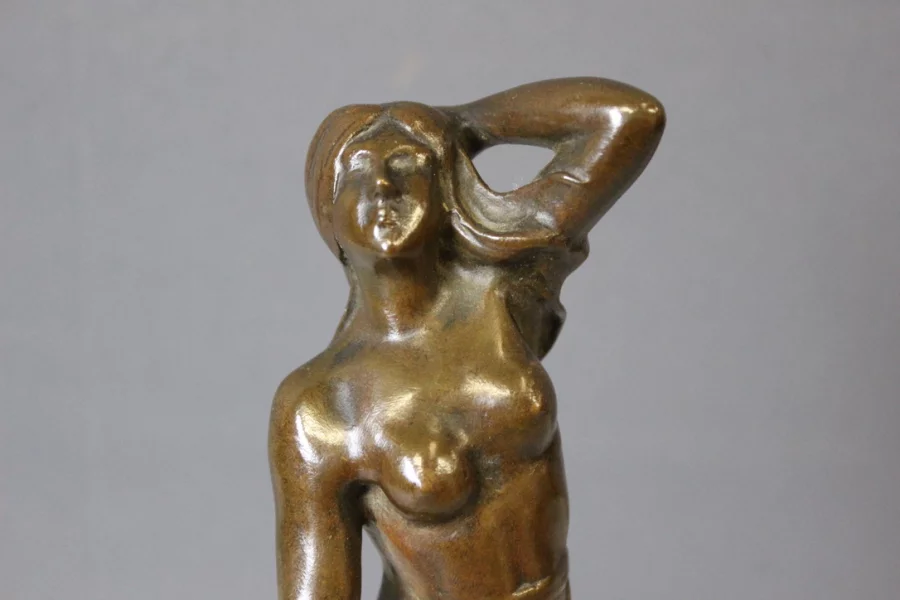 Bronze Femme Dansant Art Nouveau Par Heurtebise