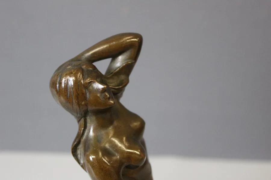 Bronze Femme Dansant Art Nouveau Par Heurtebise