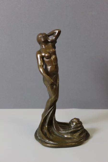 Bronze Femme Dansant Art Nouveau Par Heurtebise