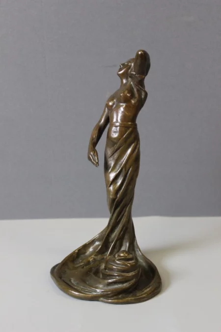 Bronze Femme Dansant Art Nouveau Par Heurtebise