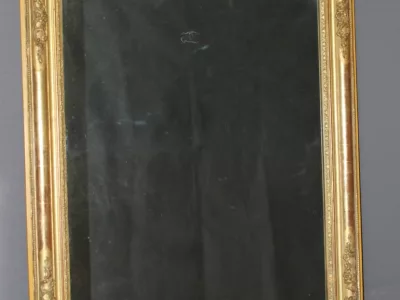 Miroir restauration en stuc doré XIX