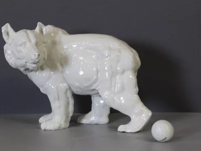 Ours en porcelaine