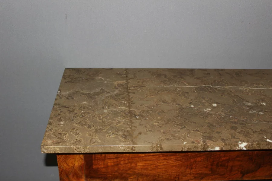 Console Empire en Noyer XIX