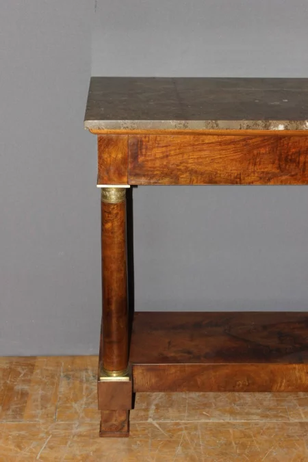 Console Empire en Noyer XIX