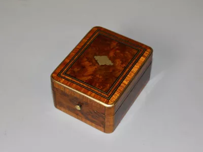 Coffret Napoléon III en marqueterie fin XIX