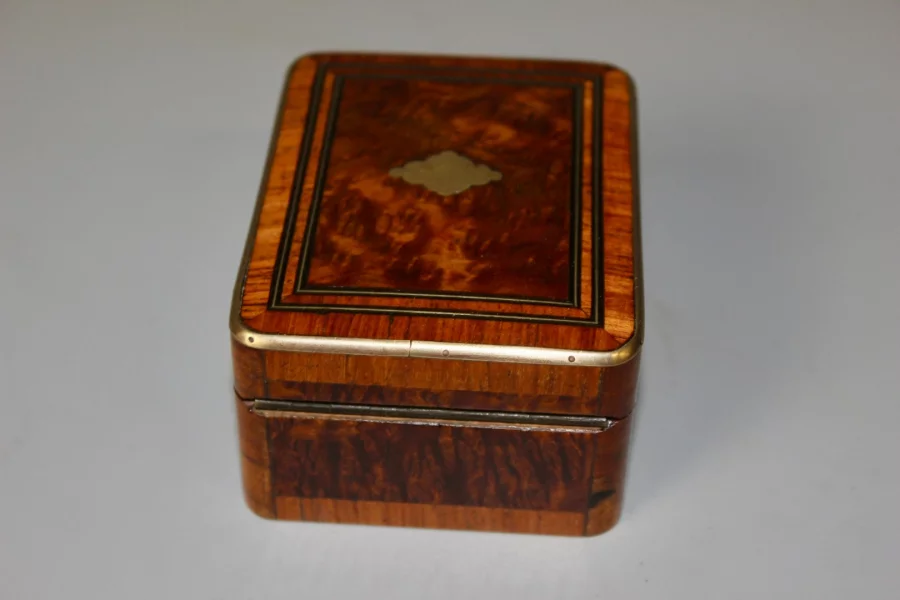 Coffret Napoléon III en marqueterie fin XIX