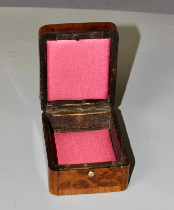 Coffret Napoléon III en marqueterie fin XIX