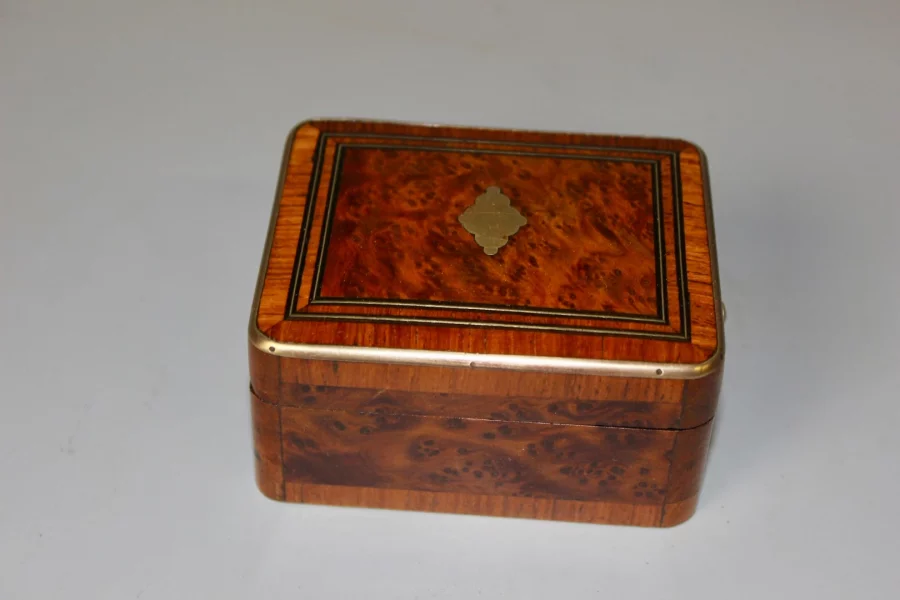 Coffret Napoléon III en marqueterie fin XIX