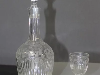 Cave à Liqueur Napoléon III aux  Grappes de Raisin Fin XIX