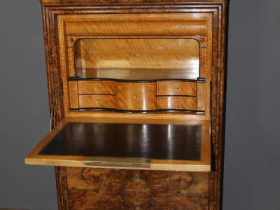 Secrétaire d'époque  Louis Philippe en Ronce de Noyer XIX