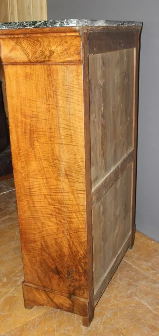 Secrétaire d'époque  Louis Philippe en Ronce de Noyer XIX