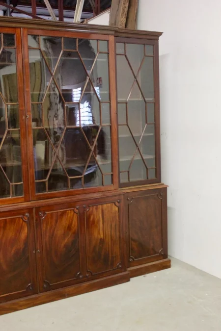 Bibliothèque Anglaise en Acajou fin XIX