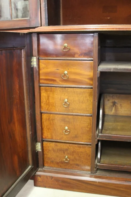 Bibliothèque Anglaise en Acajou fin XIX