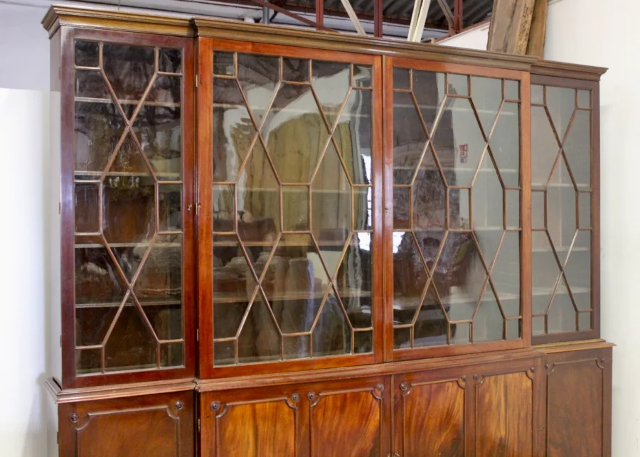 Bibliothèque Anglaise en Acajou fin XIX