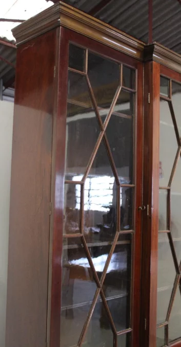 Bibliothèque Anglaise en Acajou fin XIX