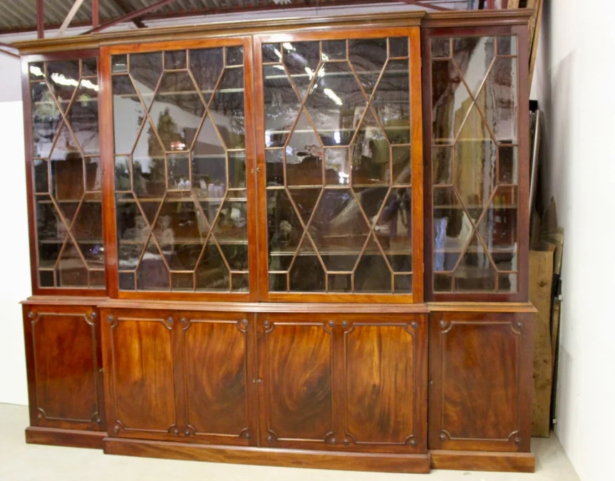 Bibliothèque Anglaise en Acajou fin XIX