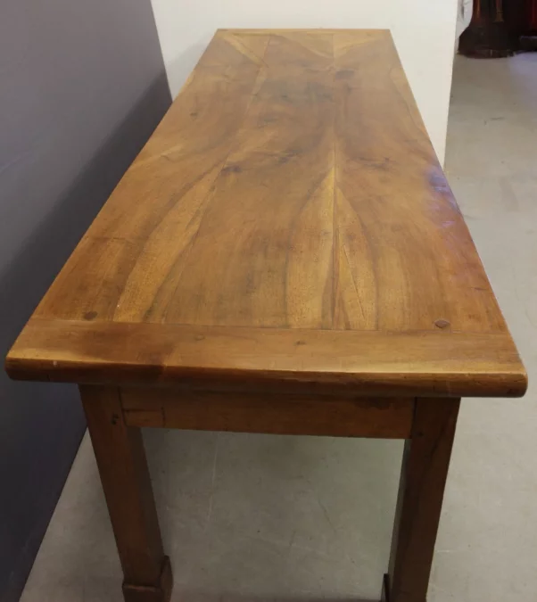Table de Ferme en noyer 231  cm , XIXe