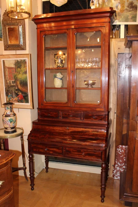 Bureau vitrine Louis Philippe