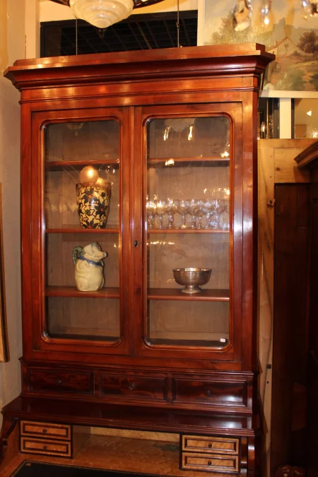 Bureau vitrine Louis Philippe