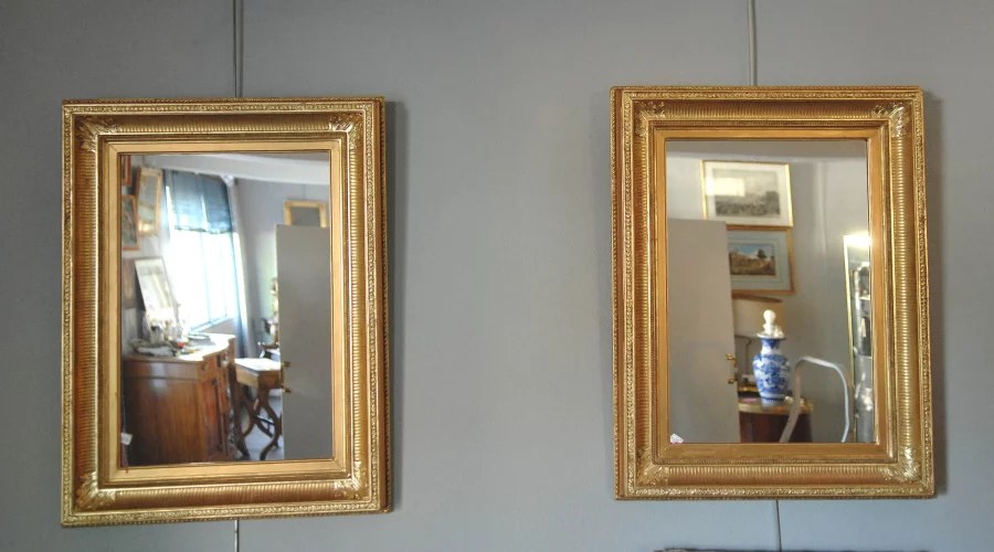 ПАРА ФРАНЦУЗСКИХ ЗЕРКАЛ ПЕРИОДА РЕСТАВРАЦИИ
