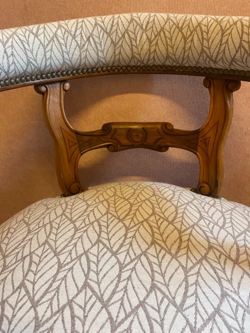 Fauteuil de bureau en noyer