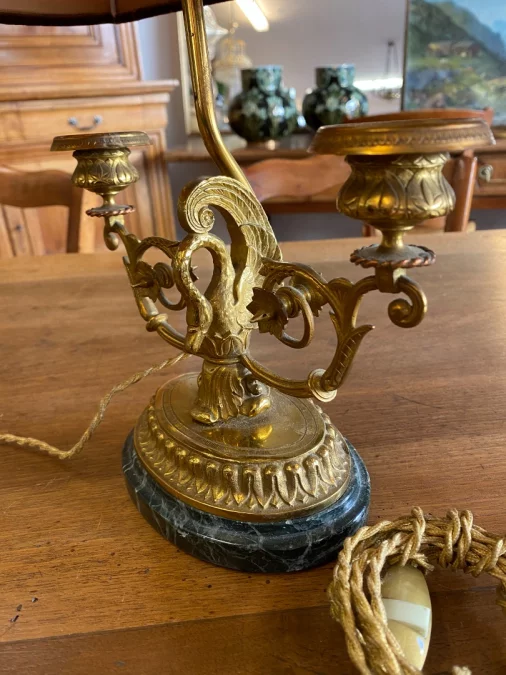 Paire de lampes de bureau, style consulat.