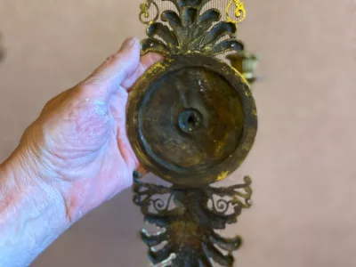 Paire d'appliques en bronze doré d'époque Restauration