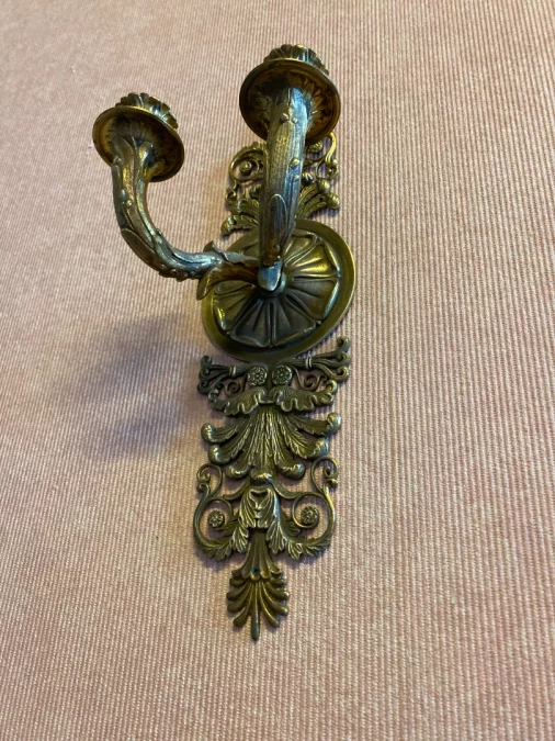 PAAR FRANZÖSISCHE WANDLEUCHTEN AUS DER RESTAURATIONSZEIT