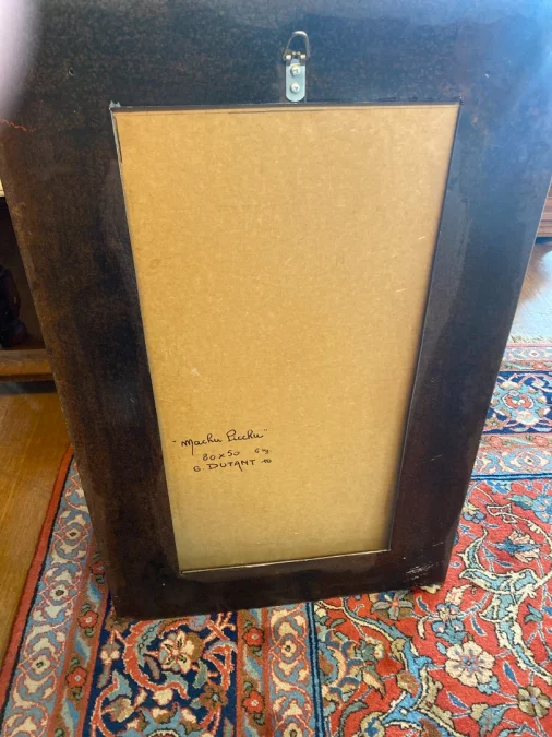 Création artistique de G. DUTANT. "Machu Picchu"