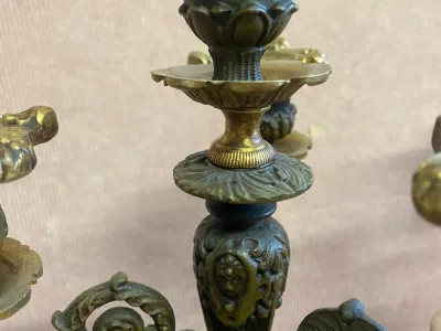 チャールズ10世時代の燭台2個