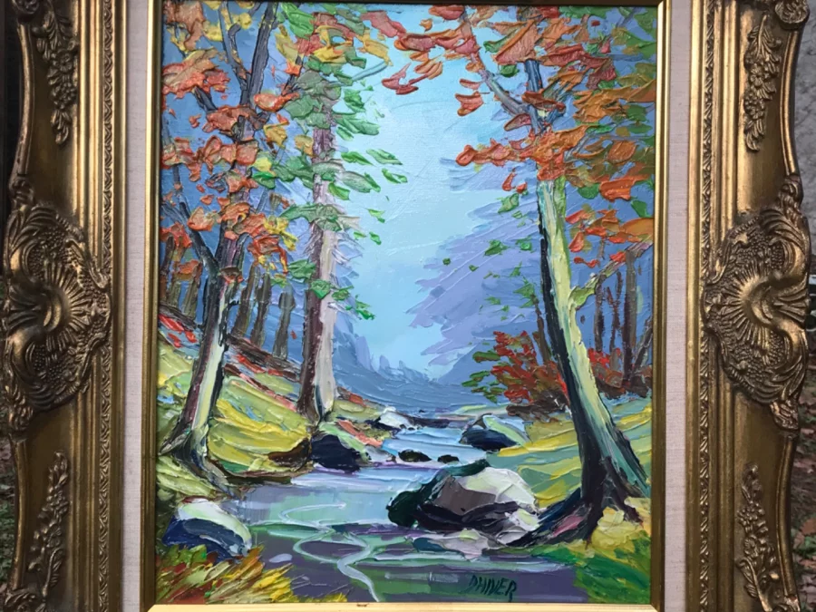 OLIO SU TELA firmato DHIVERS