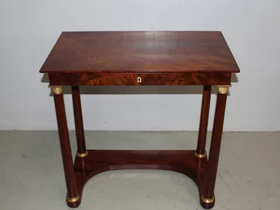 Petite Console EMPIRE en Acajou XIXe