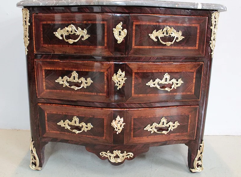 PERÍODO DE TRANSICIÓN FRANCÉS COFRE DE CAJONES