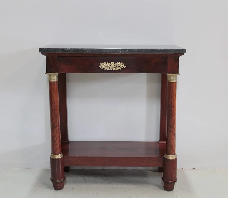 Console EMPIRE en Acajou XIXe