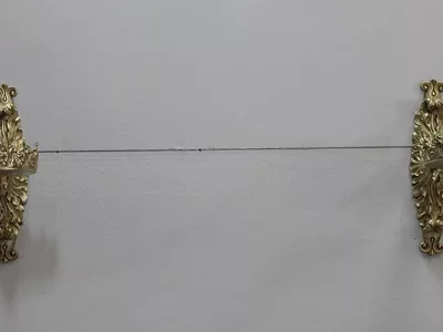 Élégante paire d'appliques porte-torchères XIXème