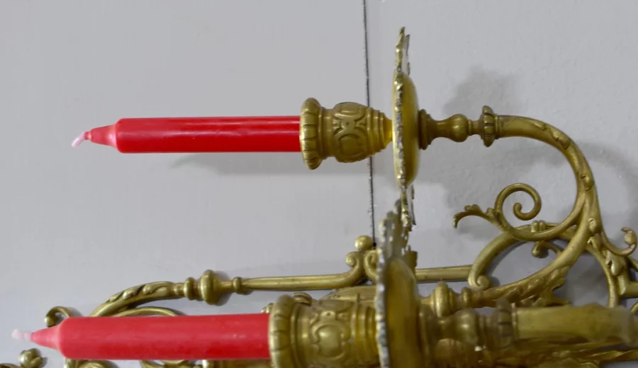 Paire d'appliques en bronze - XIXème