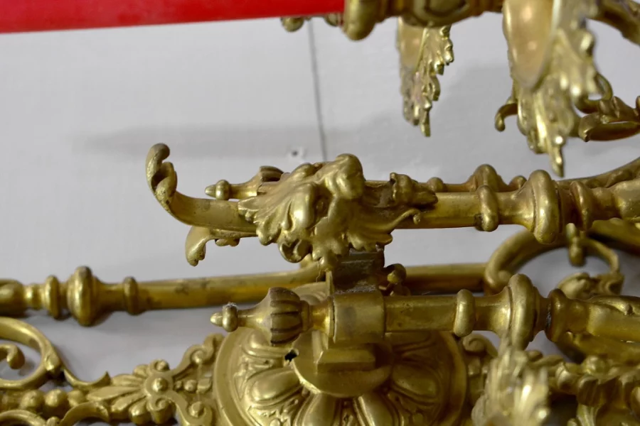 Paire d'appliques en bronze - XIXème