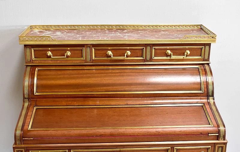 Petit bureau à cylindre et mécanisme – XIXème