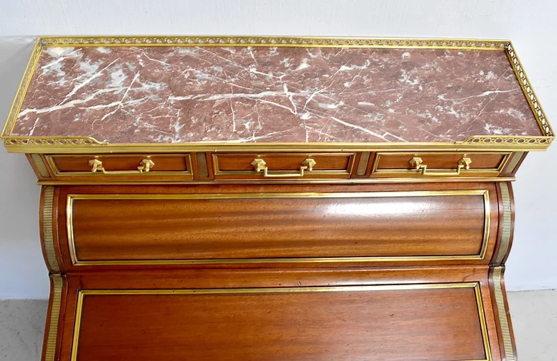 Petit bureau à cylindre et mécanisme – XIXème