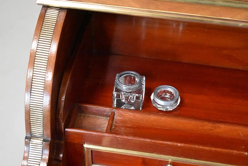 Petit bureau à cylindre et mécanisme – XIXème
