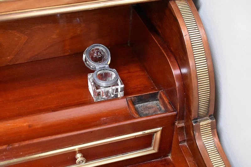 Petit bureau à cylindre et mécanisme – XIXème