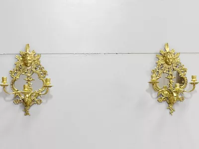 Paire d’appliques Louis XIV en Bronze – XIXème