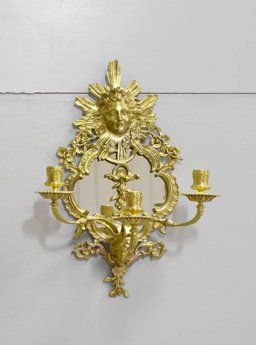 Pair Of Louis XIV Bronze Wall Sconces - Nineteenth