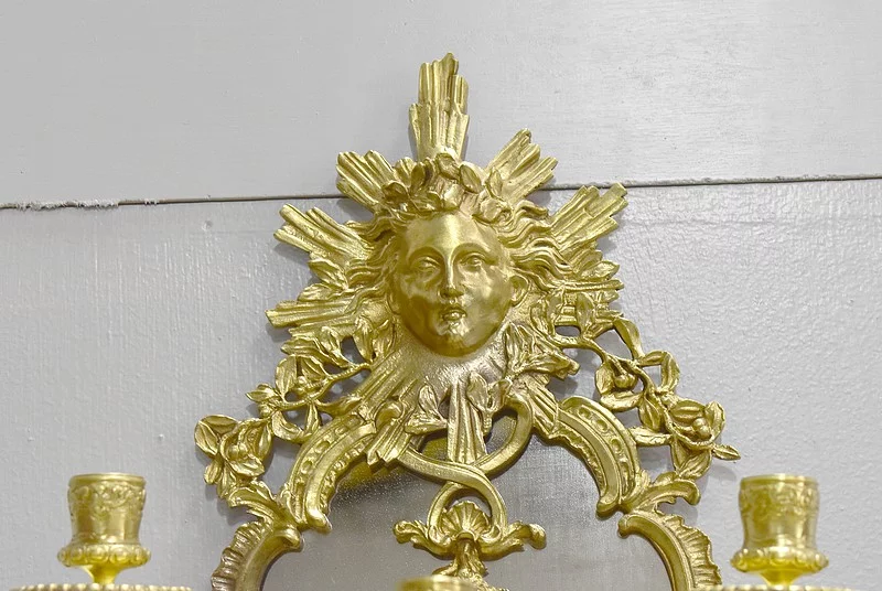 Pair Of Louis XIV Bronze Wall Sconces - Nineteenth