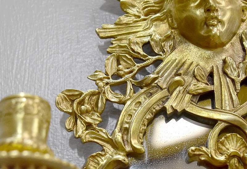 Pair Of Louis XIV Bronze Wall Sconces - Nineteenth