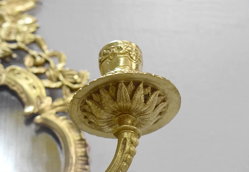 Pair Of Louis XIV Bronze Wall Sconces - Nineteenth