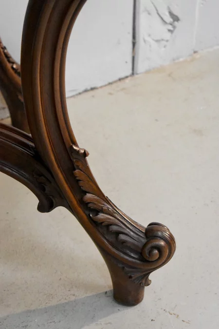 Important console Louis XV to 4 feet - nineteenth