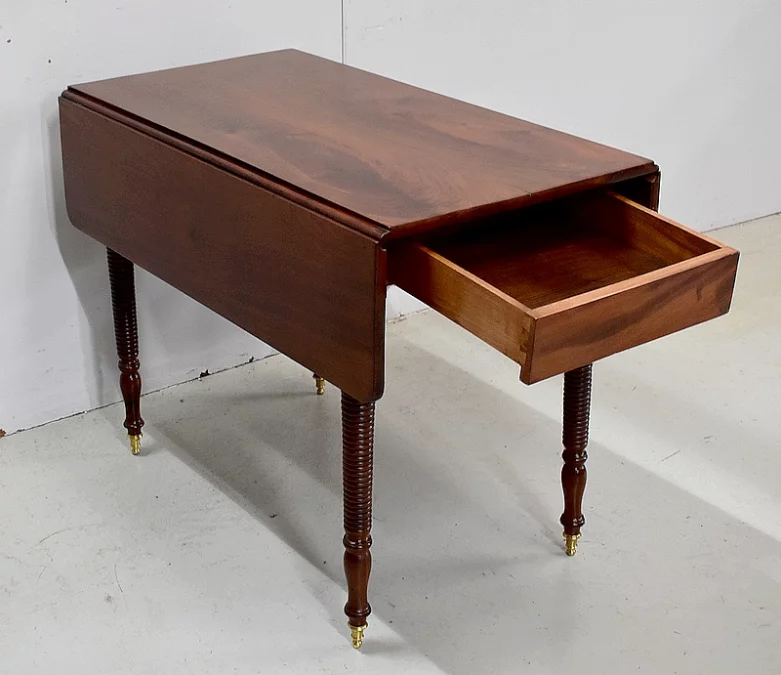 MESA DE HOJAS GOTA DE PERIODO DE LOUIS PHILIPPE