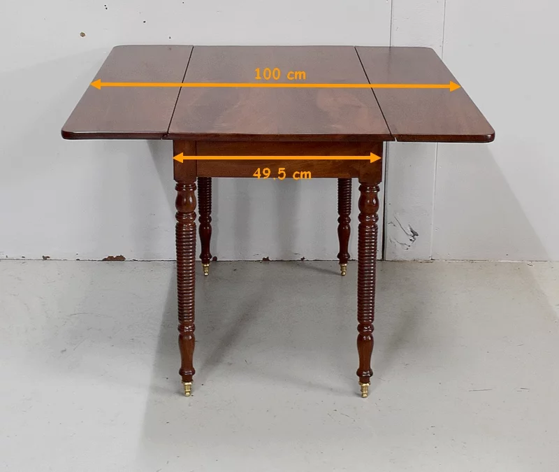 MESA DE HOJAS GOTA DE PERIODO DE LOUIS PHILIPPE