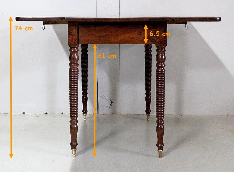 MESA DE HOJAS GOTA DE PERIODO DE LOUIS PHILIPPE